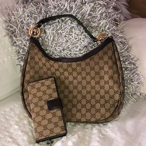Authentic Genuine Gucci Handbag and Wallet Set